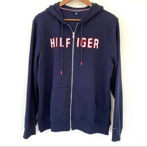 Tommy Hilfiger fleece hoodie, zip front with  kangaroo pocket